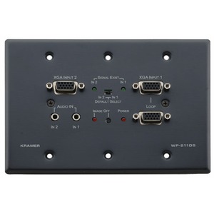 Установочная панель с разъемами VGA Kramer WP-211DS/E(G)