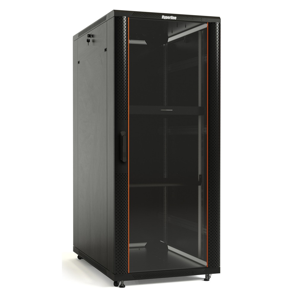 Шкаф напольный 19-дюймовый Hyperline TTB-3766-AS-RAL9004