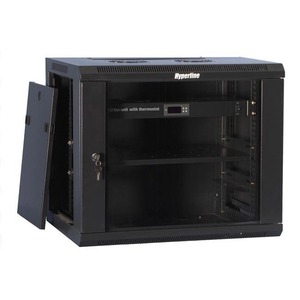 Настенный рэковый шкаф 19 дюймов Hyperline TWFS-0666-GP-RAL9004