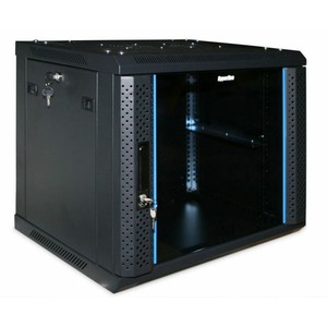 Настенный рэковый шкаф 19 дюймов Hyperline TWFS-FC-1245-GP-RAL9004