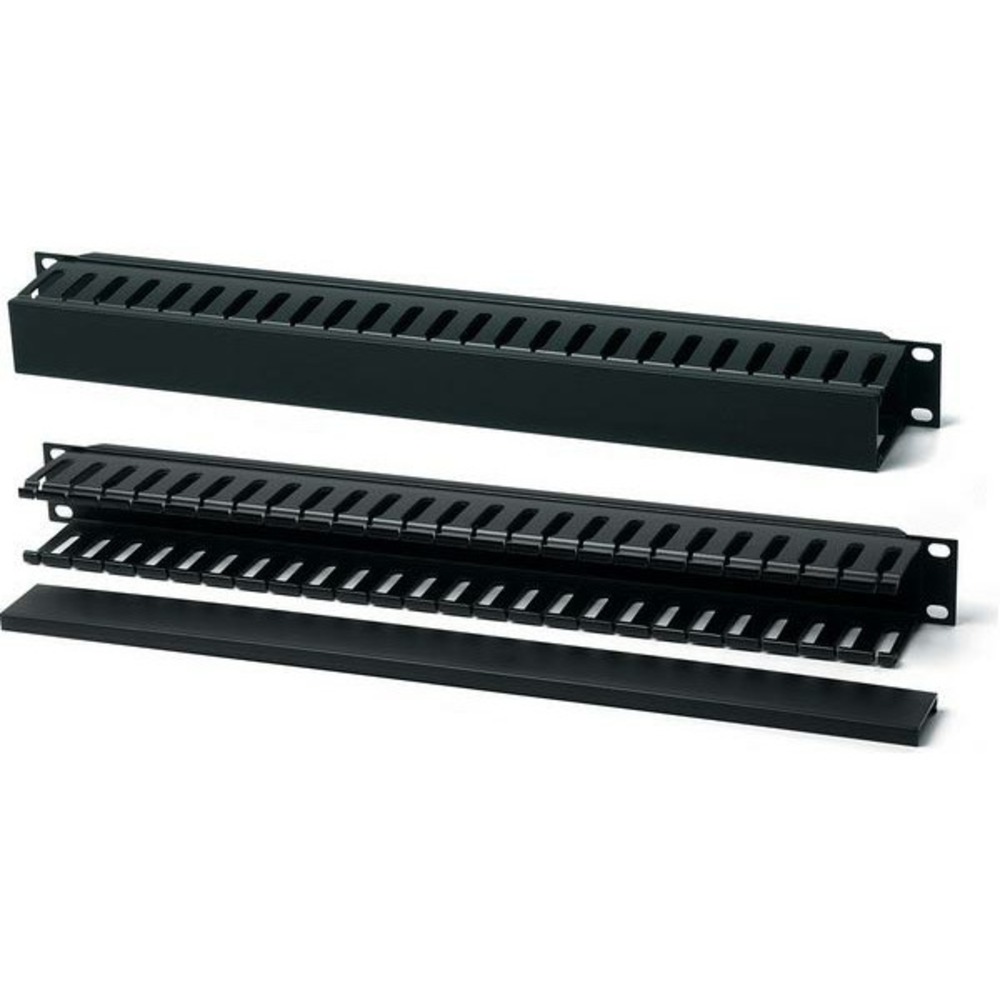Кабельная гребенка для рэковых шкафов Hyperline CM-1U-PL-COV