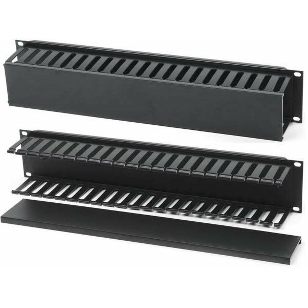 Кабельный организатор для рэковых шкафов Hyperline CM-2U-PL-COV