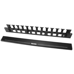 Кабельный организатор металлический с крышкой Hyperline CM-1U-MLF-COV