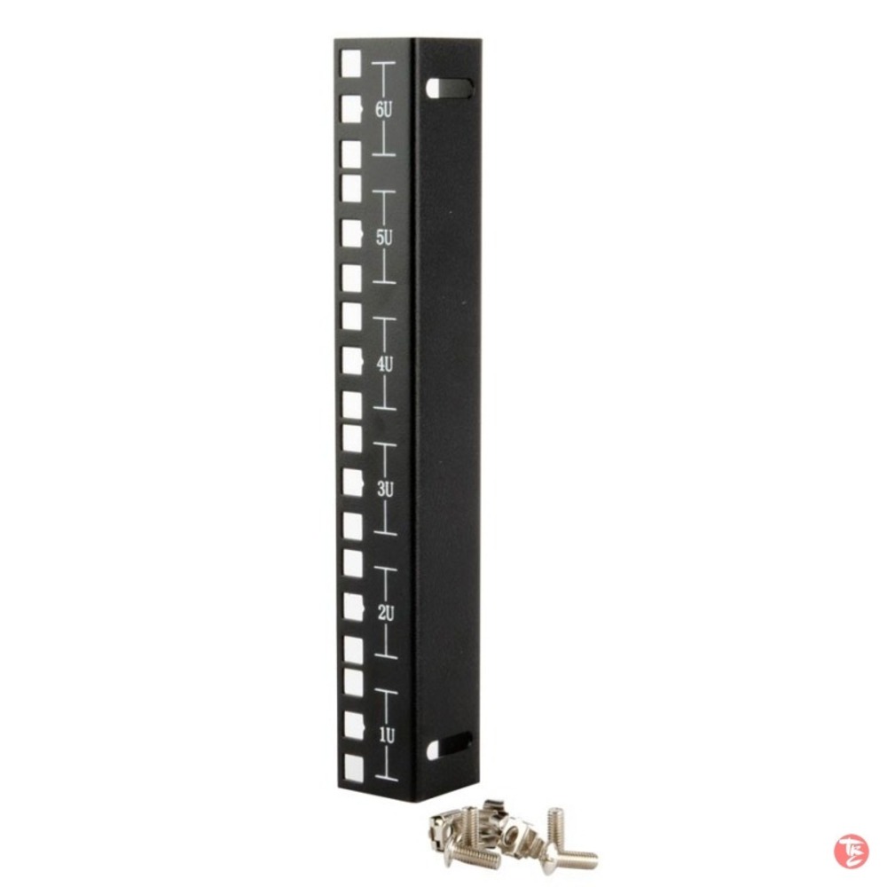 Монтажный профиль для рэковых шкафов Hyperline CPR10-12U-236-RAL9004