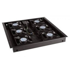 Панель вентиляторная для рэковых шкафов Hyperline TFAT-TC1000-6-RAL9004