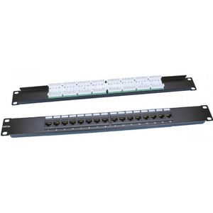 Патч-панель 19" Hyperline PP3-19-16-8P8C-C5E-110D