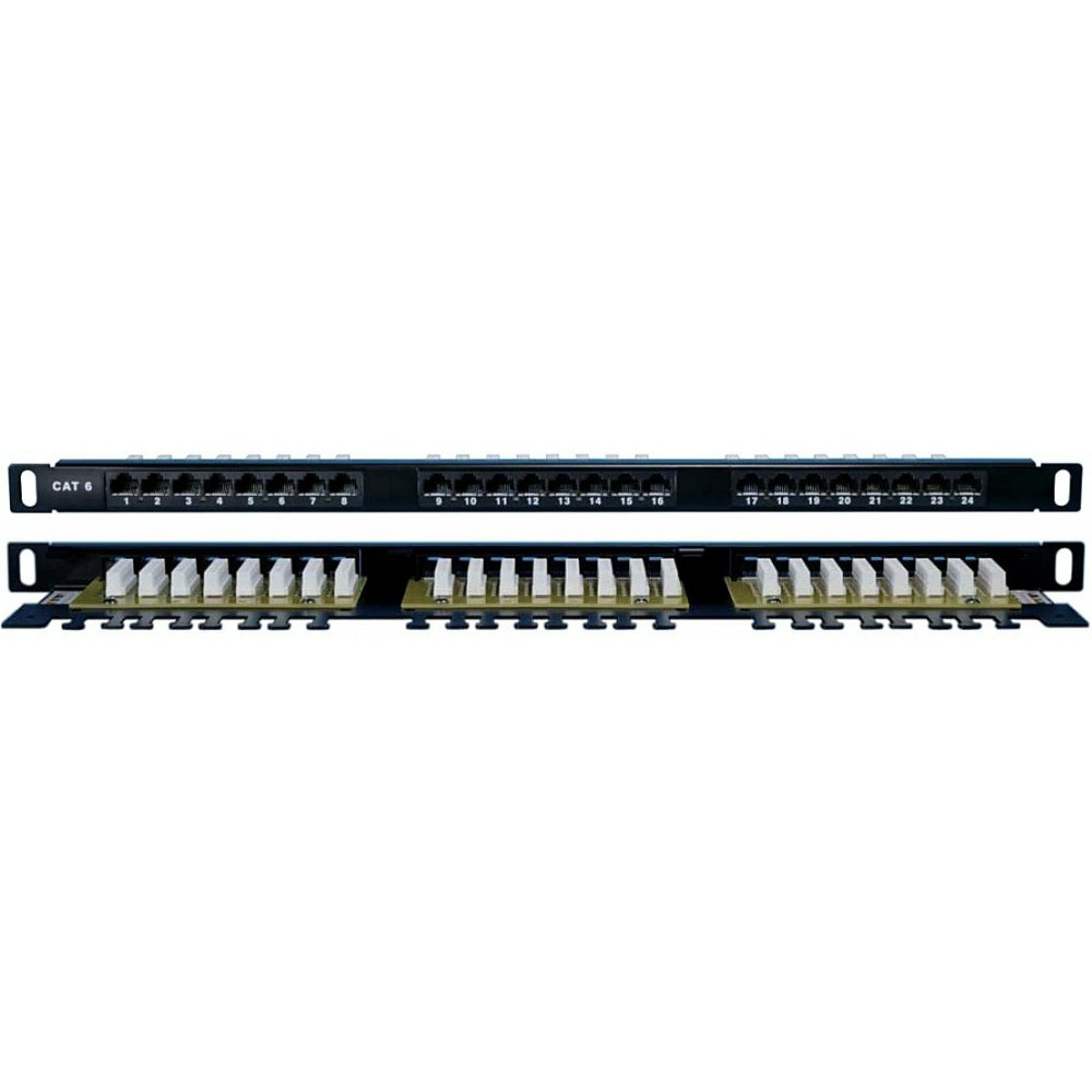 Патч-панель 19 Hyperline PPHD-19-24-8P8C-C6-110D