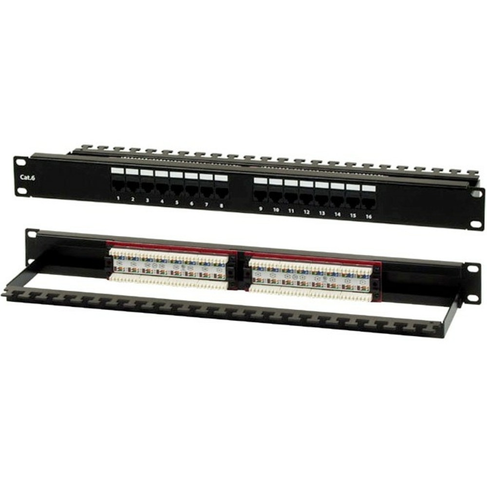 Патч-панель 19 Hyperline PP2-19-16-8P8C-C6-110D