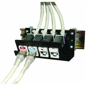 Патч-панель на 4 модуля Siemon DIN-PNL-04-01