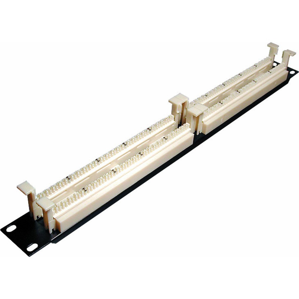 Патч-панель для рэковых шкафов Hyperline 110C-19-100P-1U 100 парная кросс-панель 110 типа, 19 1U (без модулей)