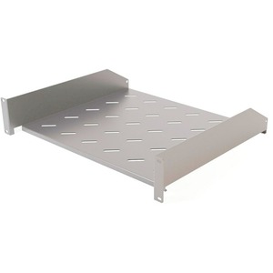 Полка угловая с перфорацией 19" Hyperline TAL3-1U-250-RAL7035