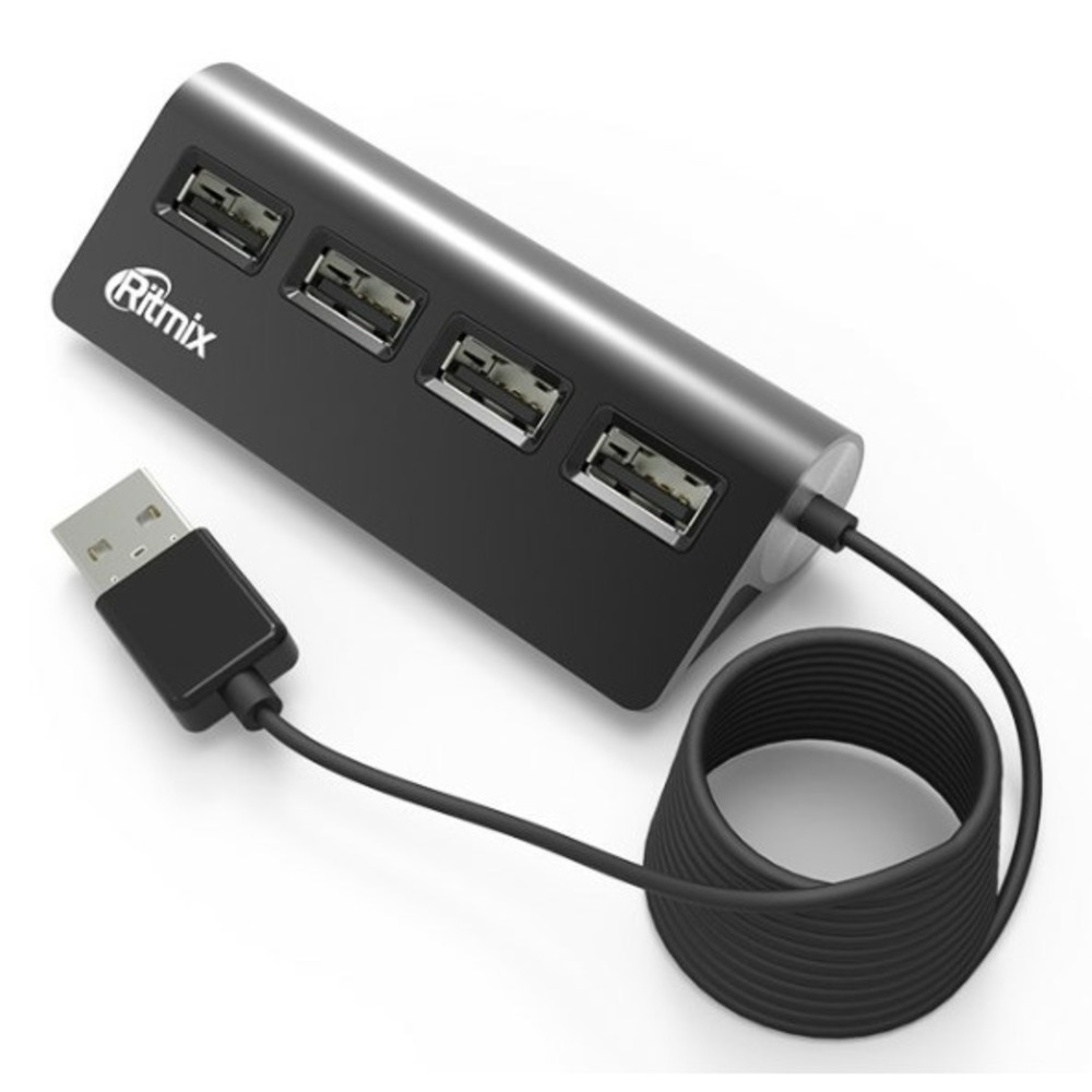 Хаб USB Ritmix CR-2400 Black