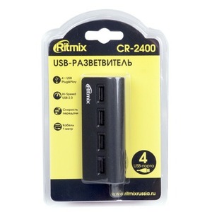 Хаб USB Ritmix CR-2400 Black