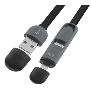 Кабель USB 2.0 Тип A - Lightning Ritmix RCC-200 Black 1.0m