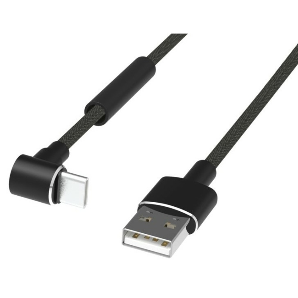 Кабель USB 3.1 Тип C - USB 2.0 Тип A Ritmix RCC-434 Black Spring 1.0m