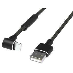 Кабель USB 3.1 Тип C - USB 2.0 Тип A Ritmix RCC-434 Black Spring 1.0m