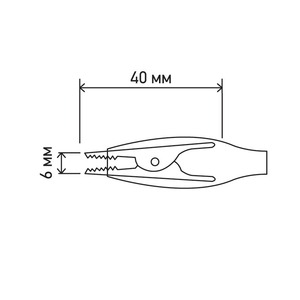 Зажим Rexant 16-0001 «крокодил» 5 А 40 мм в изоляторе (200 штук)