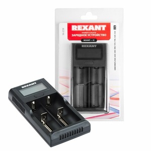 Универсальное зарядное устройство Rexant 18-2239 для 2 АКБ с ЖК дисплеем i2