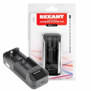 Универсальное зарядное устройство Rexant 18-2241 для 1 АКБ с ЖК дисплеем i1