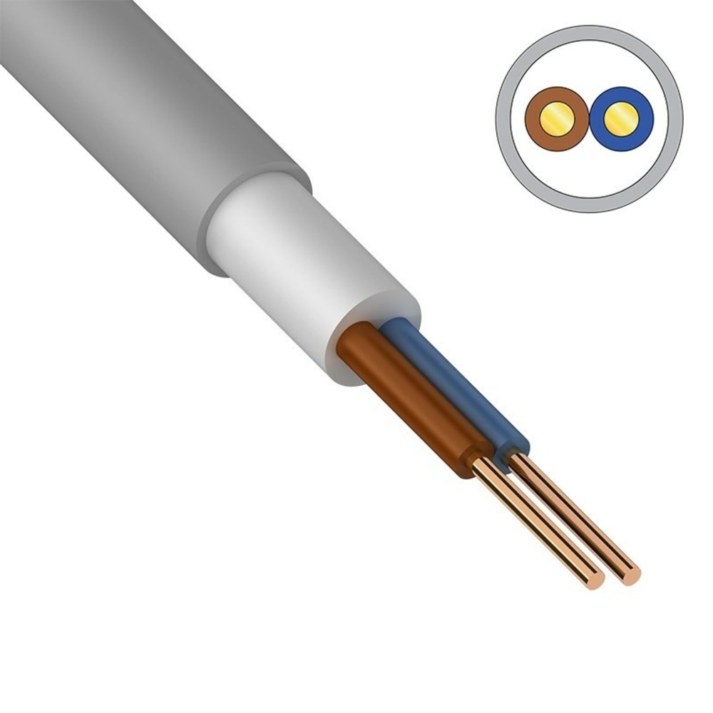 Кабель силовой медный ККЗ 01-8701 NUM-O 2x1,5 мм 100 м ГОСТ