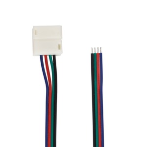 Коннектор питания Lamper 144-028 (1 разъем) для RGB светодиодных лент с влагозащитой шириной 10 мм (10 штук)