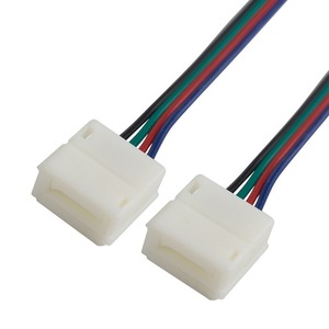 Коннектор соединительный Lamper 144-026 (2 разъема) для RGB светодиодных лент с влагозащитой шириной 10 мм, длина 15 см (10 штук)