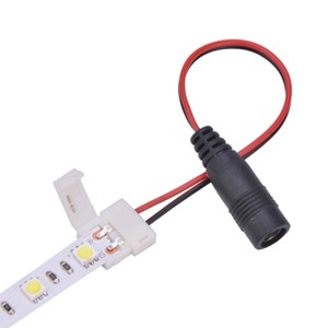 Коннектор питания с джеком Lamper 144-104 для одноцветных светодиодных лент с влагозащитой шириной 10 мм (10 штук)