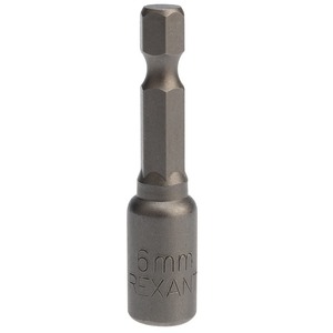 Ключ-насадка Rexant 92-0400 6х48 мм, 1/4" магнитная (упак. 20 шт.)