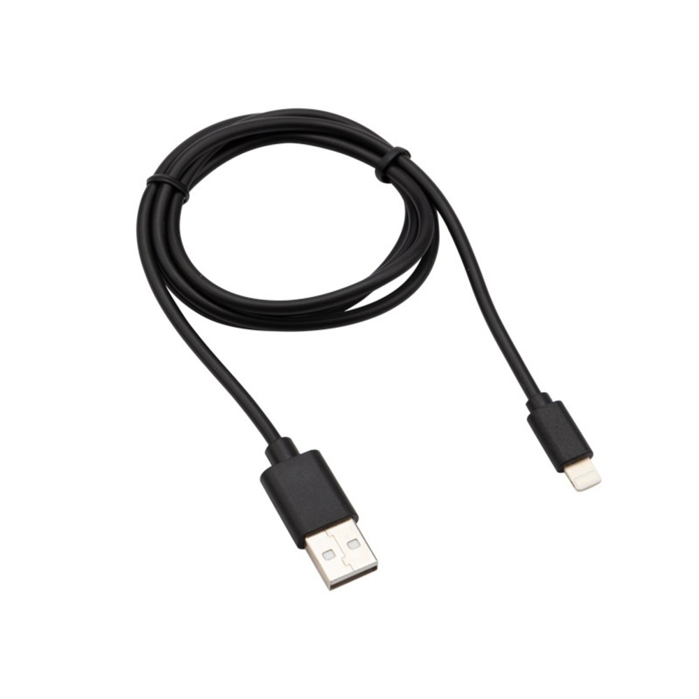 Кабель USB 2.0 Тип A - Lightning Rexant 18-7050 USB-Lightning 2 А, черный ПВХ 1.0m