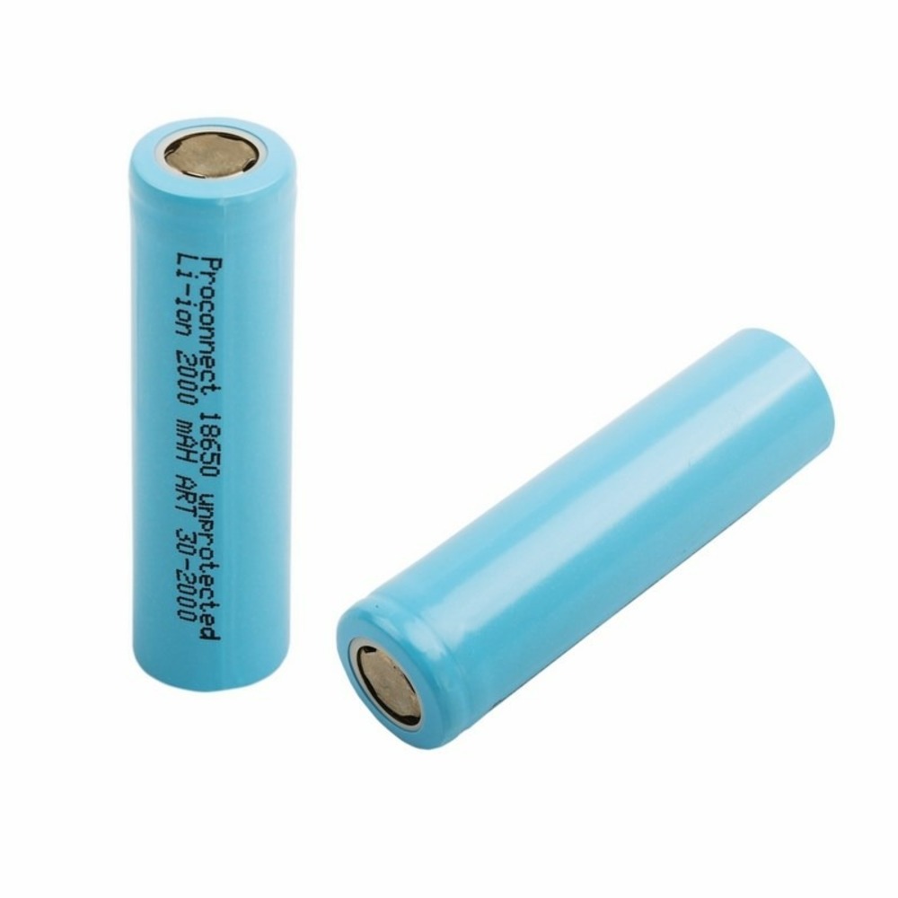 Аккумулятор Li-ion 18650 PROconnect 30-2000-01 3.7V 2000 mAH