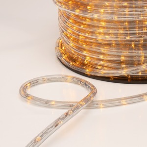 Дюралайт LED, свечение с динамикой (3W) Neon-Night 121-321-4 желтый, 24 LED/м, бухта 100м