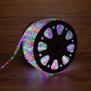 Дюралайт LED, свечение с динамикой (3W) Neon-Night 121-329-4 мульти (RYGB), 24 LED/м, бухта 100м