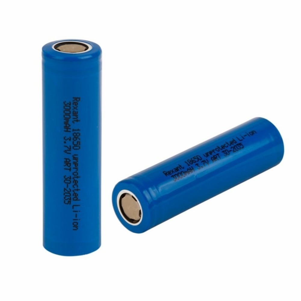 Аккумулятор Li-ion 18650 Rexant 30-2035 3.7V 20A 3000 mAH (10 штук)