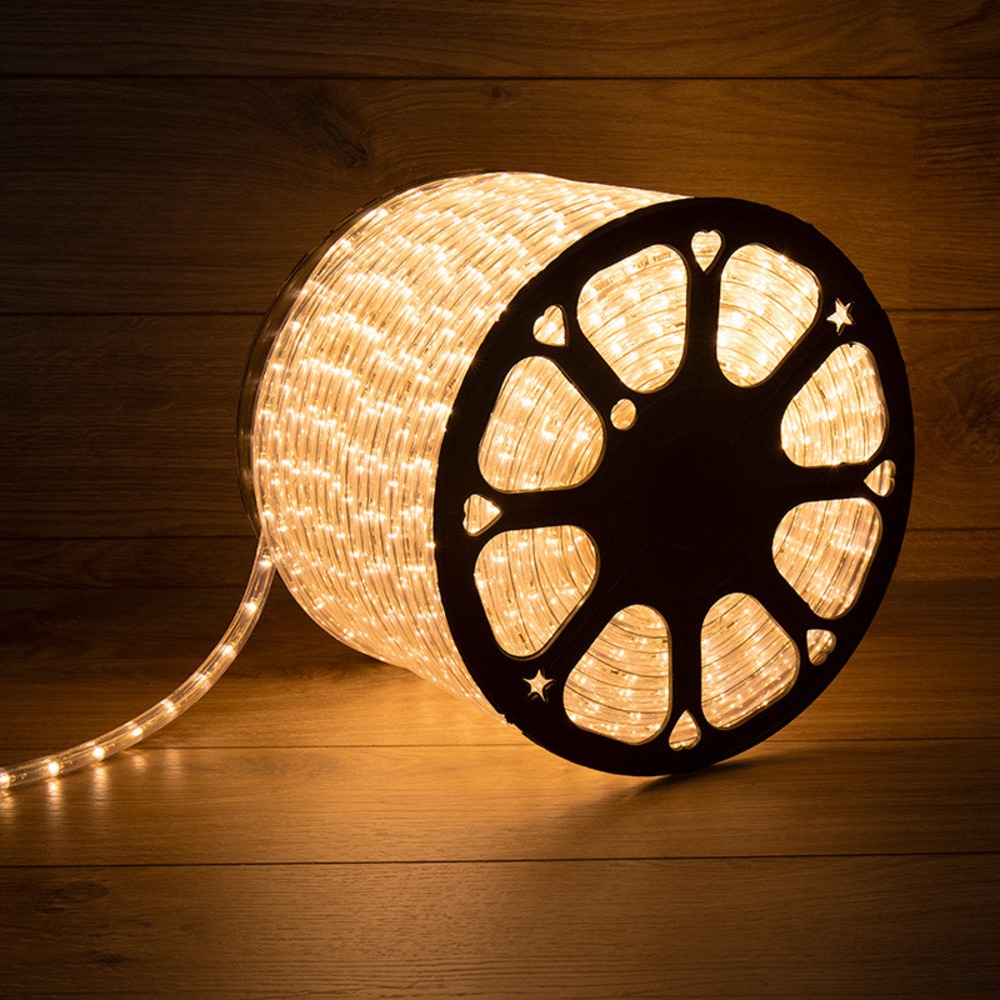 Дюралайт LED , постоянное свечение (2W) Neon-Night 121-128 Розовое золото, 36 LED/м, бухта 100м