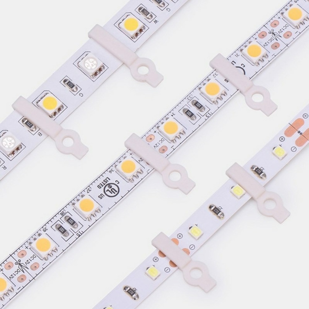 Монтажная клипса для LED ленты Lamper 144-098 шириной 10 мм (50 штук)