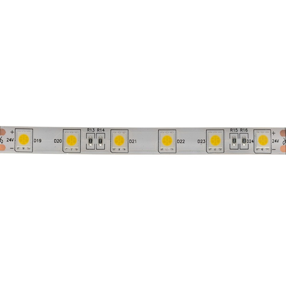 LED лента Lamper 141-634 24 В, 10 мм,  IP65, SMD 5050, 60 LED/m, теплый белый, 5 метров