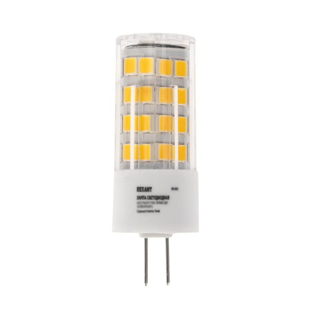 Лампа светодиодная Rexant 604-5012 капсульного типа JD-CORN G4 230 В 5,5 Вт 2700 K (10 штук)