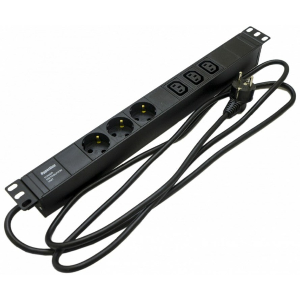 Блок розеток для 19 шкафов Hyperline SHE19-3SH-3IEC-2.5EU