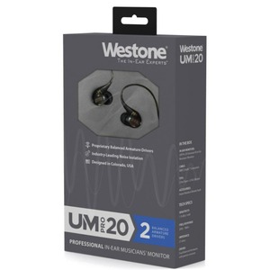 Наушники внутриканальные классические Westone UM PRO20 NEW Smoke
