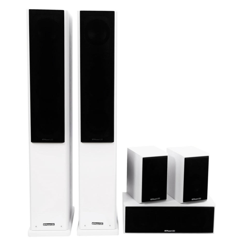 Комплект акустических систем MT Power 89509032 Elegance-2 Set-5.0 White (Black grills)