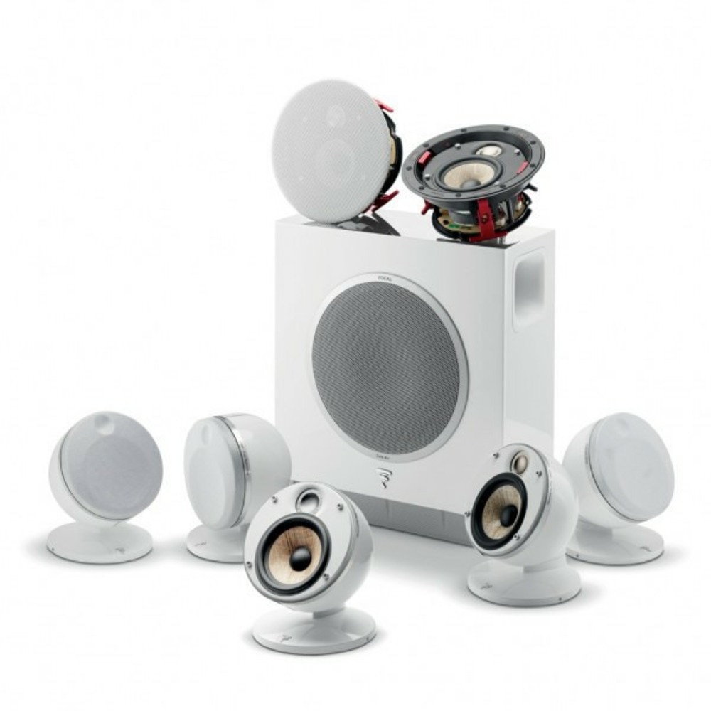 Комплект акустических систем Focal DOME PACK 5.1.2 FLAX & SUB AIR WHITE