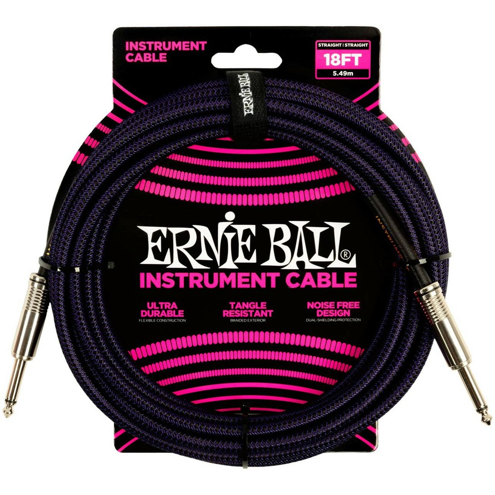 Кабель аудио 1xJack - 1xJack Ernie Ball 6395 5.49m