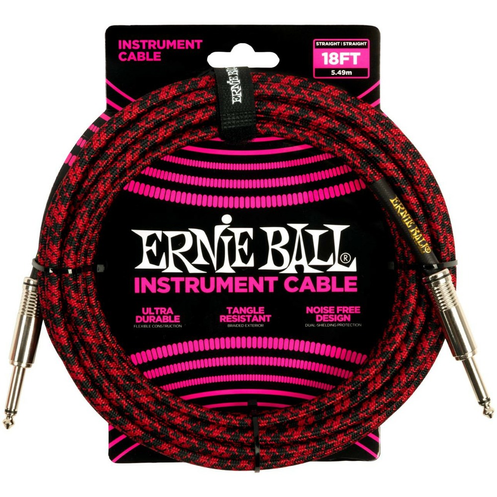 Кабель аудио 1xJack - 1xJack Ernie Ball 6396 5.49m