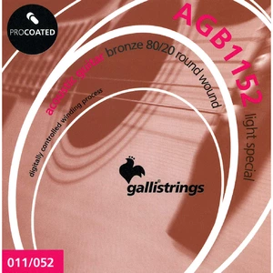 Струны для акустической гитары Galli Strings AGB1152