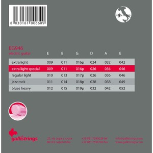 Струны для электрогитары Galli Strings EG946
