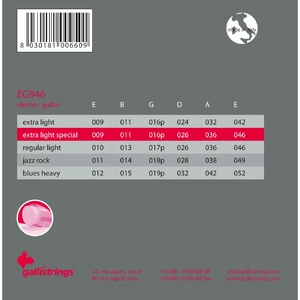 Струны для электрогитары Galli Strings EG946