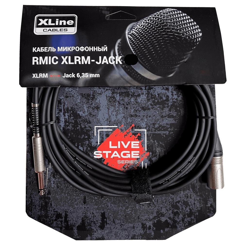 Кабель аудио 1xJack - 1xXLR Xline Cables RMIC XLRM-JACK 06 6.0m