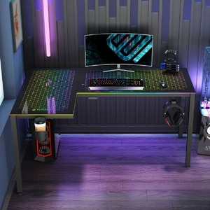 Стол игровой Eureka ERK-GD-L60R-B