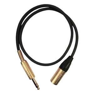 Кабель аудио 1xJack - 1xXLR GS-PRO JackStereo-XLR3M black 5m