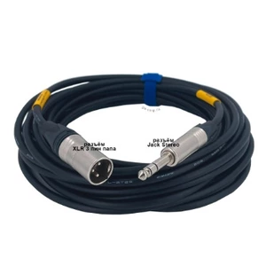 Кабель аудио 1xJack - 1xXLR GS-PRO JackStereo-XLR3M black 10.0m